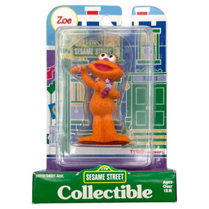 Sesame Street Zoe Collectible PVC Figure Tyco Vintage 1997 Jim Henson NRFB New